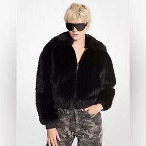 Michael Kors Black Teddy Jacket